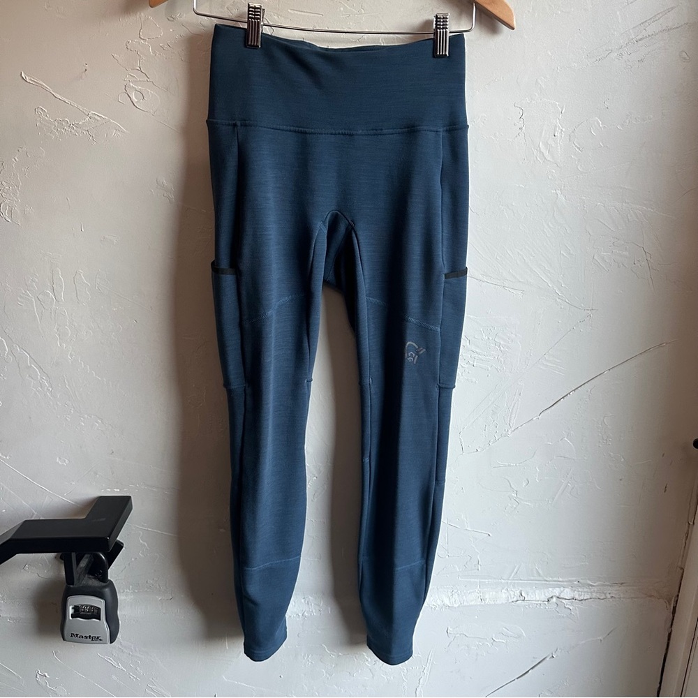 NORRØNA Women's Femund Warmwool Flex2 Tights‎ Leggings Sz XS Hiking Outdoor